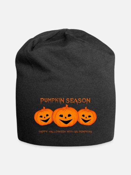 pumpkins Halloween Kürbis - Jersey-Beanie - Schwarz