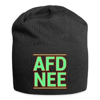 AFD NEE! - Jersey-Beanie - Schwarz - Vorne