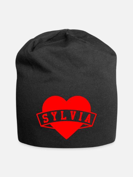 Sylvia Herzen - Jersey-Beanie - Schwarz