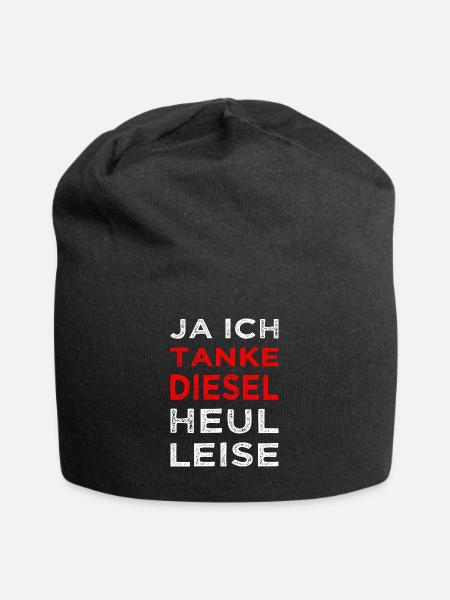 Ich Tanke Diesel Dieseltanker Anti Grüne CO2 - Jersey-Beanie - Schwarz