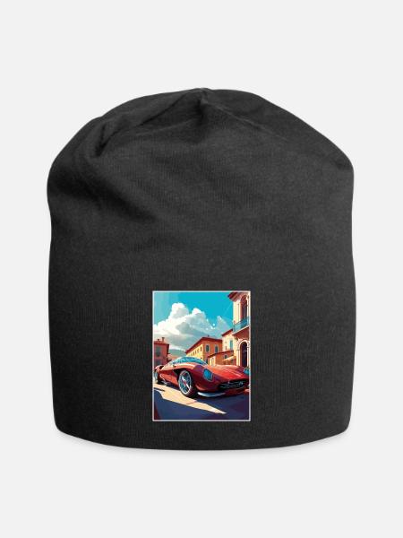 Maranello Italien Vintage Reiseposter WPA Souvenir - Jersey-Beanie - Schwarz