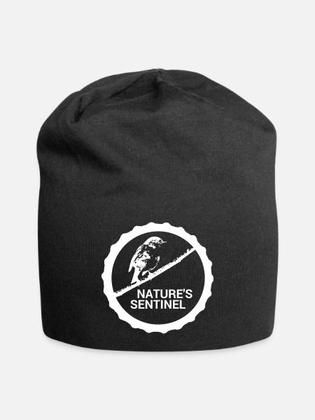 Wächter der Natur #Rotkehlchen - Jersey-Beanie - Schwarz
