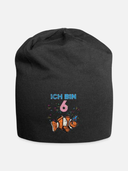 Frecher Clownfisch Geburtstagskind - Jersey-Beanie - Schwarz