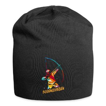 Gelassener Bogenschütze Zielscheibe - Jersey-Beanie - Schwarz - Vorne