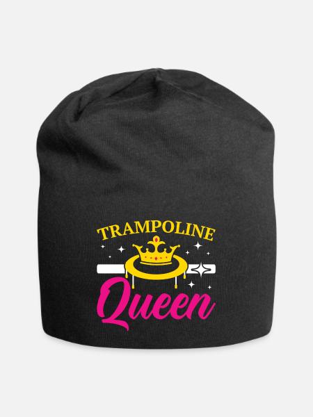 Trampolinkönigin Springendes Trampolin Trampolin T - Jersey-Beanie - Schwarz