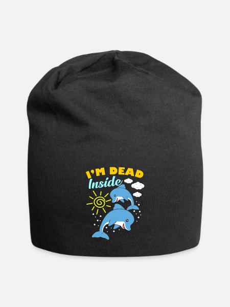 I'm Dead Inside - Jersey-Beanie - Schwarz