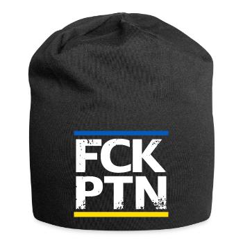 FCK PTN - Jersey-Beanie - Schwarz - Vorne