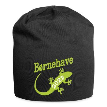 Dänischer Kindergarten 2027 - Jersey-Beanie - Schwarz - Vorne