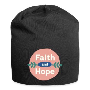 Faith & Hope - Jersey-Beanie - Schwarz - Vorne