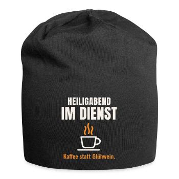 Heiligabend im Dienst - Jersey-Beanie - Schwarz - Vorne