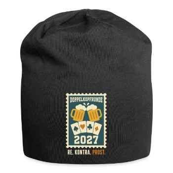 Doppelkopfrunde 2027 Re Kontra Prost – Doko - Jersey-Beanie - Schwarz - Vorne