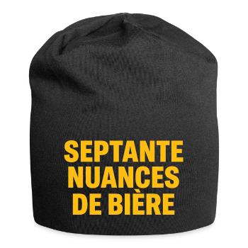 Siebzig Schattierungen Bier - Jersey-Beanie - Schwarz - Vorne