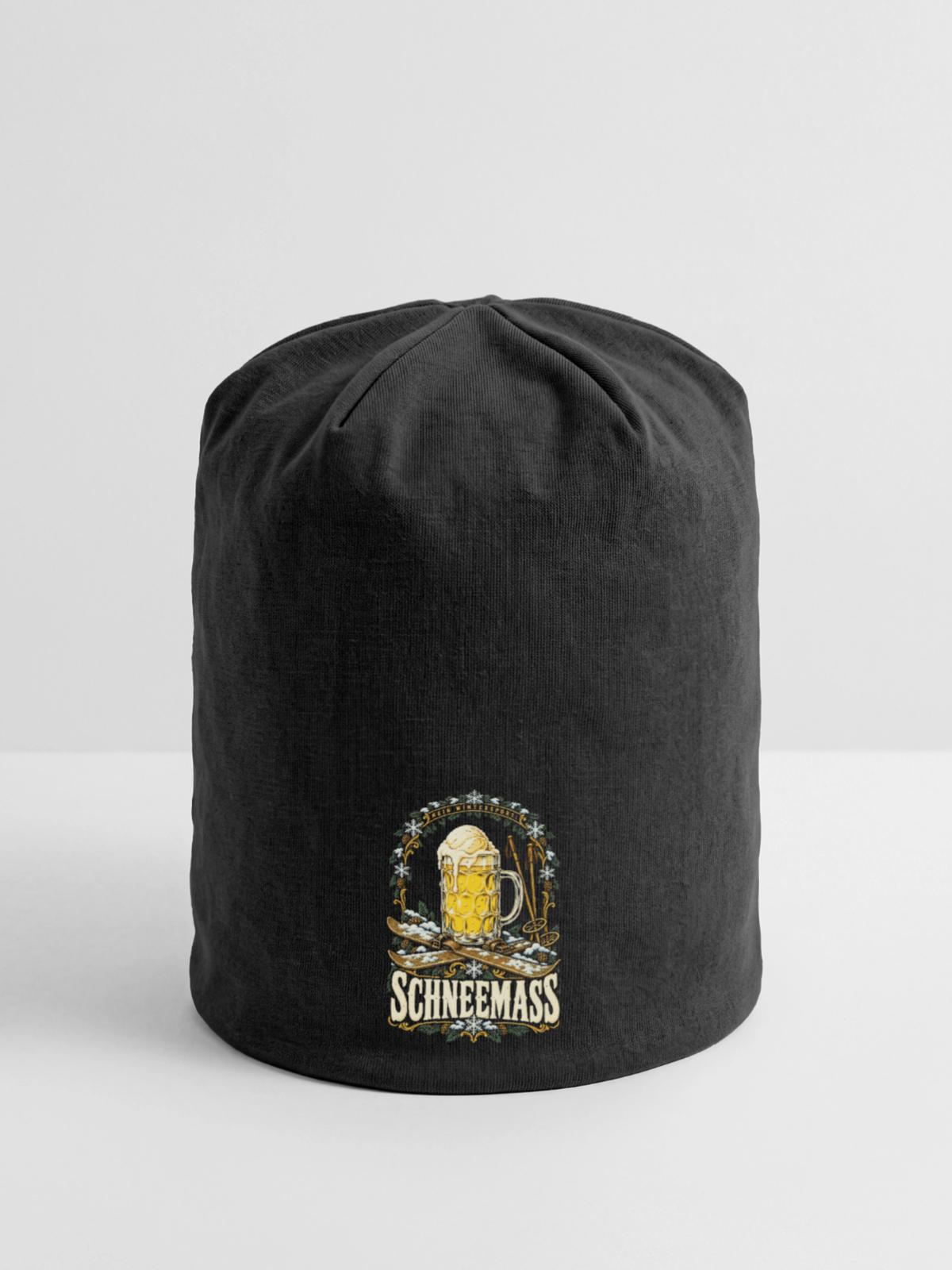 Mein Wintersport Schneemaß - Jersey-Beanie - Schwarz - Vorne