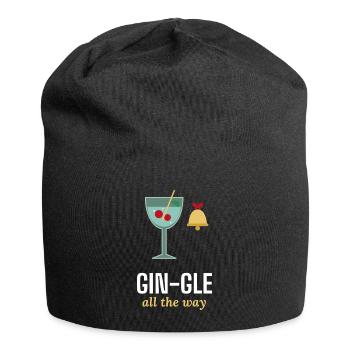 Gin-gle All the Way lustiger Gin-Weihnachtspullover - Jersey-Beanie - Schwarz - Vorne
