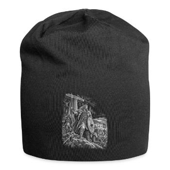 Widukind – Sachsenführer - Jersey-Beanie - Schwarz - Vorne