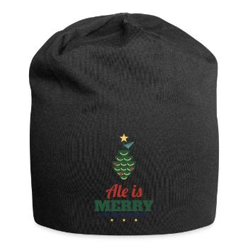 Ale Is Merry – Craft-Bier Weihnachtsshirt - Jersey-Beanie - Schwarz - Vorne
