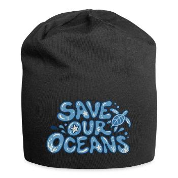 Save Our Oceans - Jersey-Beanie - Schwarz - Vorne