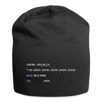 Lustiger Programmierer Spruch New Gen Same Old Pro - Jersey-Beanie - Schwarz - Vorne