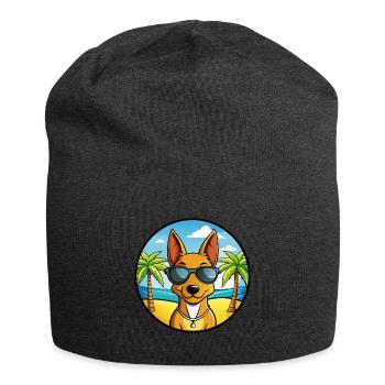 Cirneco Dell Etna Hunderasse Cartoon Sonnenbrille Strand - Jersey-Beanie - Anthrazit - Vorne