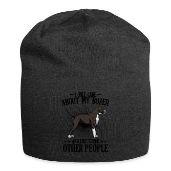 boxer - Jersey Beanie - charcoal grey - Front