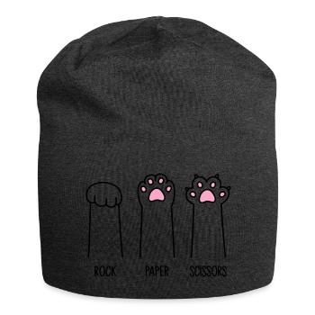 Rock Paper Scissors - Jersey Beanie - charcoal grey - Front