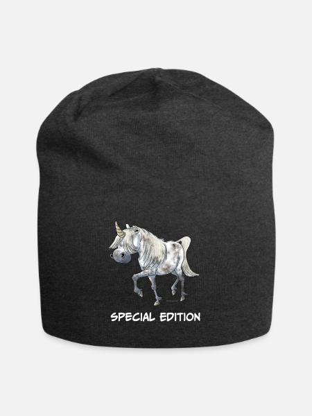 Einhorn Special Edition - Jersey-Beanie - Anthrazit