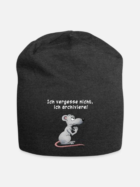 Ich vergesse nicht, ich archiviere - Jersey-Beanie - Anthrazit