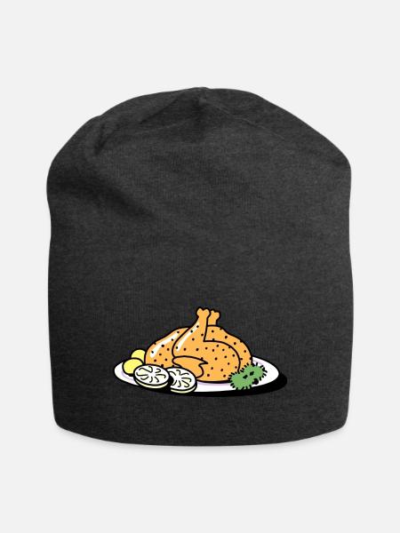 Brathähnchen - Jersey-Beanie - Anthrazit