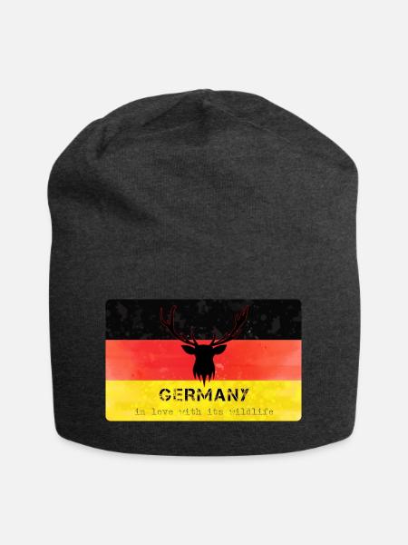 Deutschland Wildtiere Germanys Wildlife - Jersey-Beanie - Anthrazit