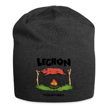 Lechon Philippines Suckling Pig Cebu Manila Gift - Jersey Beanie - charcoal grey - Front