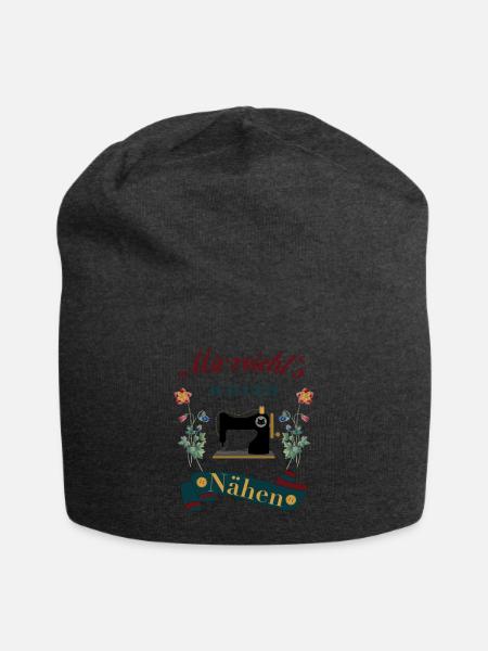 Näherin Nähen mir reicht`s - Jersey-Beanie - Anthrazit