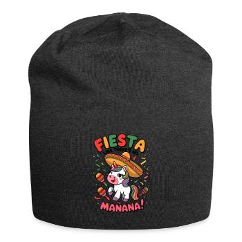 Fiesta Like There’s No Mañana! - Jersey Beanie - charcoal grey - Front