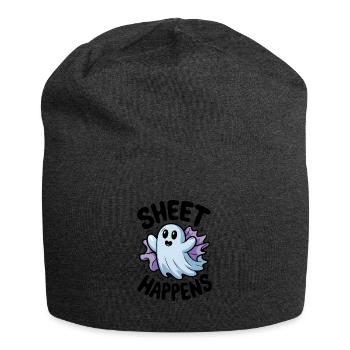 Sheet Happens - Jersey Beanie - charcoal grey - Front