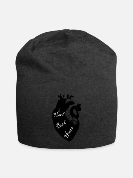 Hard Rock Heart Typografie - Jersey-Beanie - Anthrazit