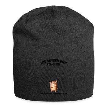 Wir werden dich Vermissen beste Team Abschied - Jersey-Beanie - Anthrazit - Vorne