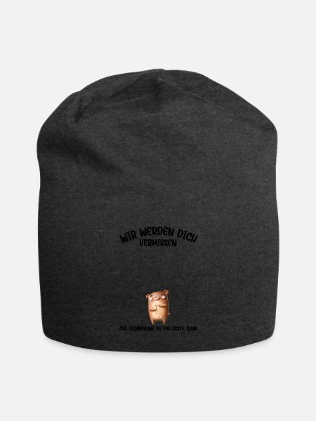 Wir werden dich Vermissen beste Team Abschied - Jersey-Beanie - Anthrazit