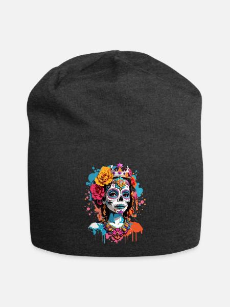 La Catrina - Jersey-Beanie - Anthrazit