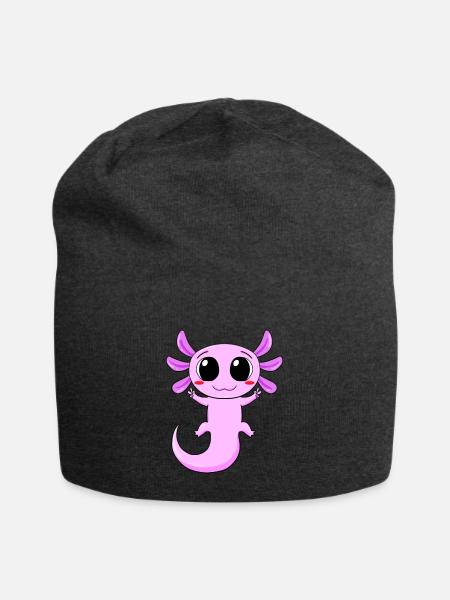 Axolotl Peace Zeichen - Jersey-Beanie - Anthrazit