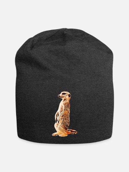 Erdmännchen - Jersey-Beanie - Anthrazit