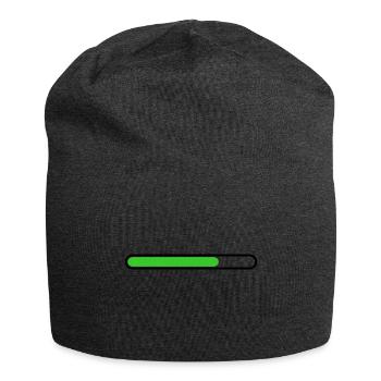 Loading bar Black Green - Jersey Beanie - charcoal grey - Front