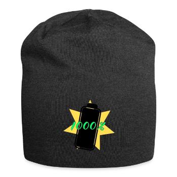 1000% Energie - Jersey-Beanie - Anthrazit - Vorne