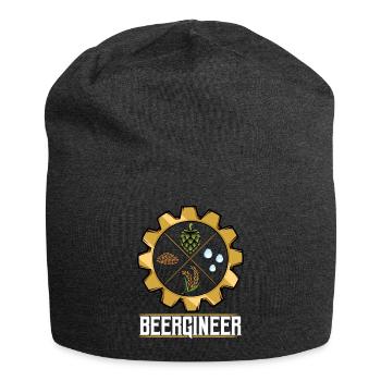 Beergineer Brau-Gear Emblem - Jersey-Beanie - Anthrazit - Vorne