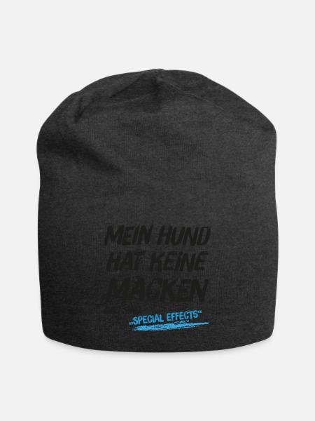 Mein Hund hat keine Macken das sind Special Effect - Jersey-Beanie - Anthrazit