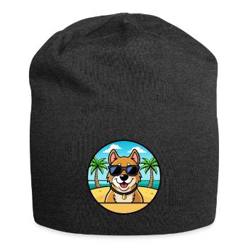 Alano Español Hunderasse Cartoon Sonnenbrille Strand - Jersey-Beanie - Anthrazit - Vorne