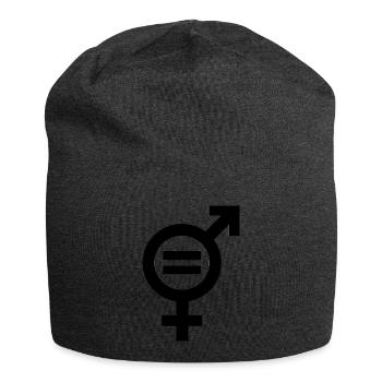 Gender Equality Symbol Emancipation Equality - Jersey Beanie - charcoal grey - Front