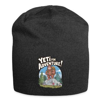 Yeti For Adventure - Jersey Beanie - charcoal grey - Front