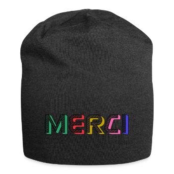 Vielen Dank - Jersey-Beanie - Anthrazit - Vorne