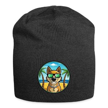 Alano Español Hunderasse Cartoon Sonnenbrille Strand - Jersey-Beanie - Anthrazit - Vorne