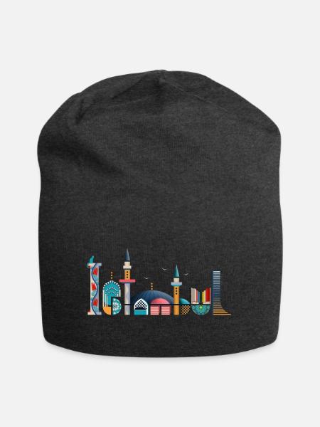 Istanbul - Jersey-Beanie - Anthrazit