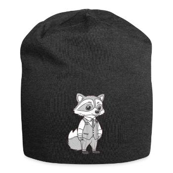 Geschäftiger Fuchs - Jersey-Beanie - Anthrazit - Vorne